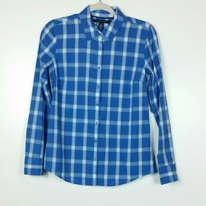 Tommy Hilfiger blue plaid top